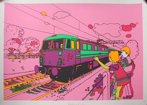 Pink Train  by Ben Eine