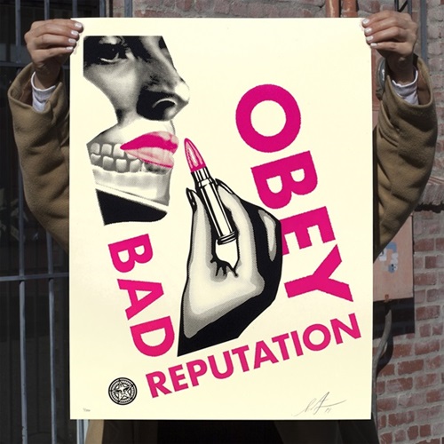 Bad Reputation (Cream) by Shepard Fairey