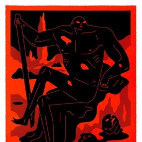Day Has Turned To Night (Red) by Cleon Peterson