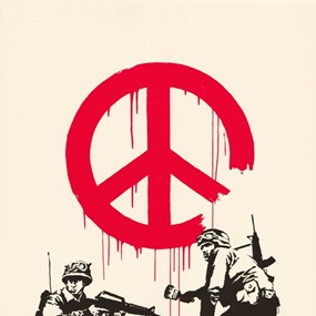 CND Soldiers (Signed) by Banksy