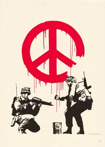 CND Soldiers (Signed) by Banksy