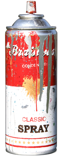 Spray Can (Silver) by Mr Brainwash