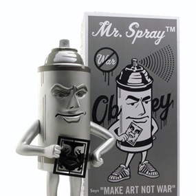 Mr. Spray (Silver) by Shepard Fairey