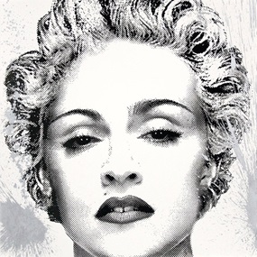 Happy B-Day Madonna (Silver) by Mr Brainwash