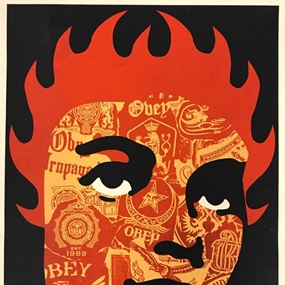 Obey Collage Girl by Shepard Fairey