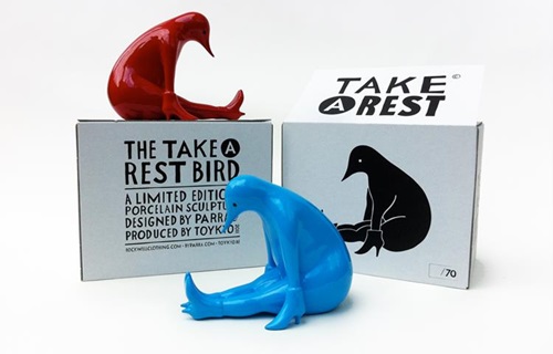 Take A Rest Birds (Blue) by Parra