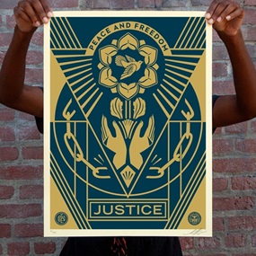 Peace & Freedom by Shepard Fairey