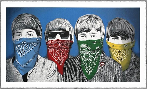 Beatles Bandidos (Blue) by Mr Brainwash Editioned artwork