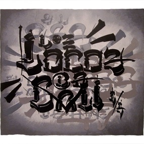 Tres Placas (Silver) by Chaz Bojorquez