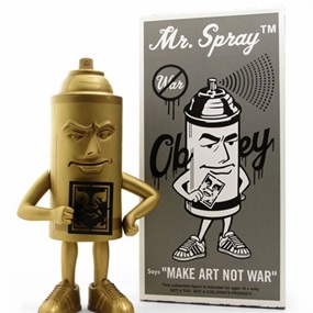 Mr. Spray (Gold) by Shepard Fairey