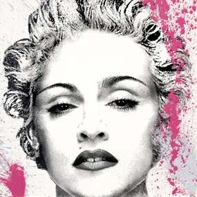 Happy B-Day Madonna (Pink / Silver) by Mr Brainwash