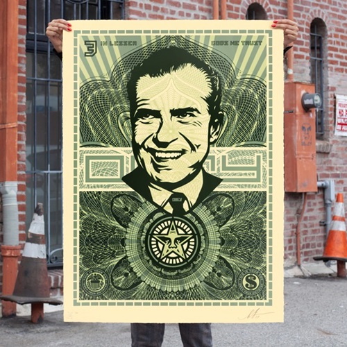 Nixon Money (Large Format) by Shepard Fairey