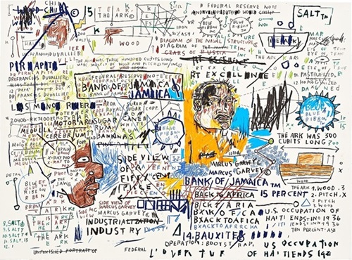 50 Cent Piece  by Jean-Michel Basquiat