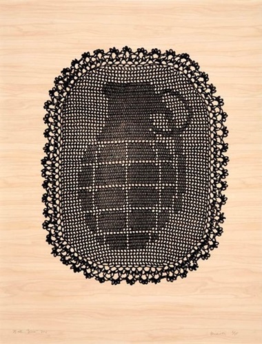 Grenade Doily  by Nathan Vincent