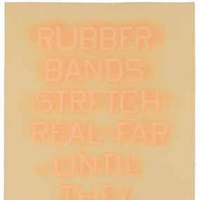 Rubber Bands (State 1) by Ed Ruscha