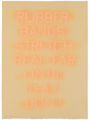 Rubber Bands (State 1) by Ed Ruscha