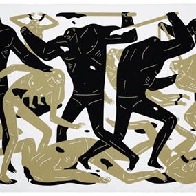 Between Man & God (White) by Cleon Peterson