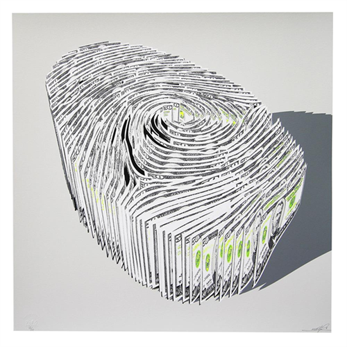 Human Finger Print (Fluorescent Yellow) by Kurar