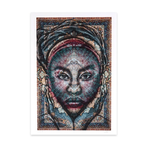 Laal (Hand-Embellished) by Mateo Wall Painter