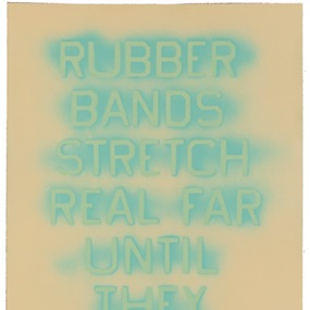 Rubber Bands (State 2) by Ed Ruscha