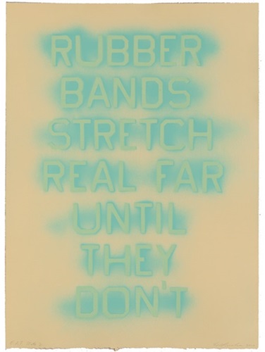 Rubber Bands (State 2) by Ed Ruscha