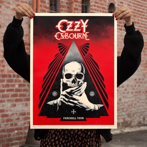 Ozzy Farewell Tour (Red) by Shepard Fairey