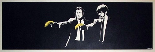 Pulp Fiction (Stretched Artist Proof) by Banksy