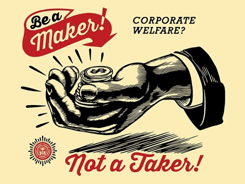 Corporate Welfare  by Shepard Fairey