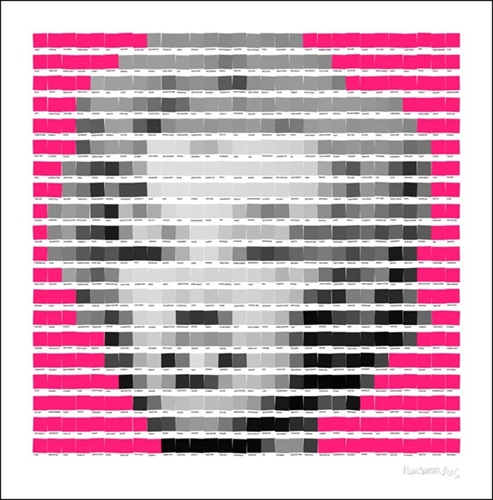 Marilyn (Neon Pink Diamond Dust 2015) by Nick Smith