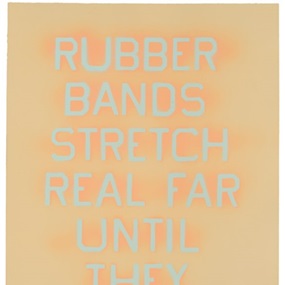 Rubber Bands (State 3) by Ed Ruscha