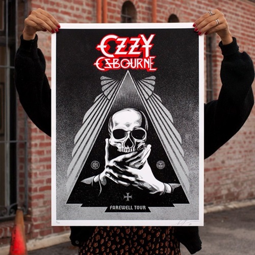 Ozzy Farewell Tour (Silver) by Shepard Fairey