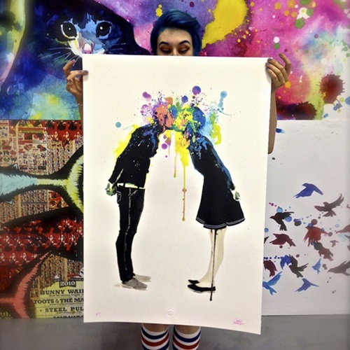 Big Bang Kiss (Hand-Embellished Edition) by Lora Zombie