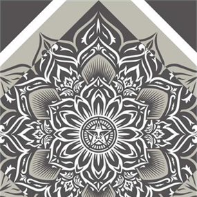 Lotus Diamond (Silver) by Shepard Fairey