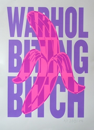 Warhol Biting Bitch (Purple) by Shuby