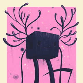 Silhouetted Reaper (Dusk - Pink) by Jeff Soto
