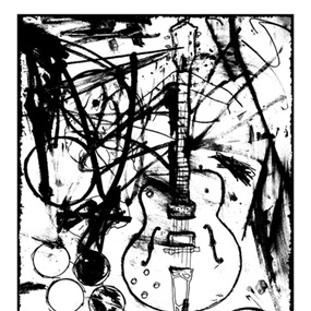 My Country Club Guitar (Black & White) by Tim Armstrong