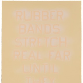 Rubber Bands (State 4) by Ed Ruscha