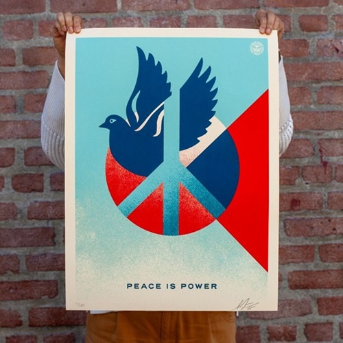 Peace Is Power (Blue Dove) by Shepard Fairey
