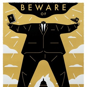Beware Of False Prophets (Gold) by Cleon Peterson