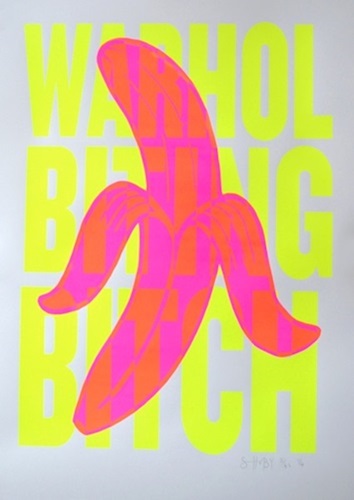 Warhol Biting Bitch (Yellow) by Shuby