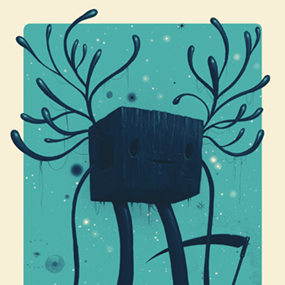 Silhouetted Reaper (Midnight - Blue) by Jeff Soto