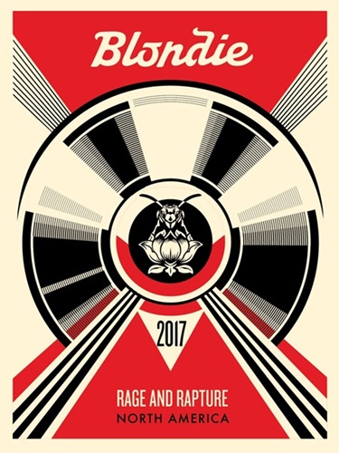Rage And Rapture North America (Red) by Shepard Fairey