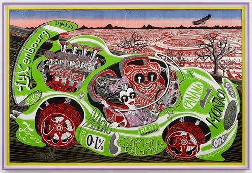 Sponsored By You (Woodcut) by Grayson Perry