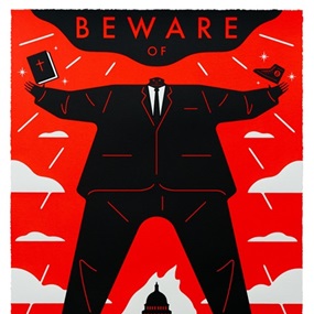 Beware Of False Prophets (Red) by Cleon Peterson