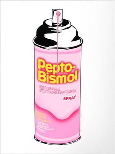 Pepto-Bismol Spray  by Mr Brainwash