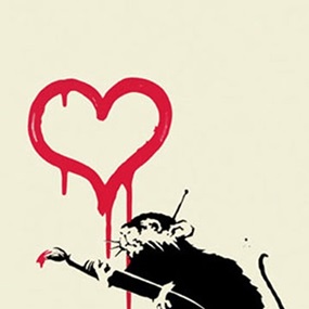 Love Rat (Unsigned) by Banksy