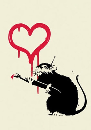 Love Rat (Unsigned) by Banksy