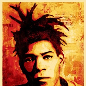 Basquiat Canvas Print by Shepard Fairey