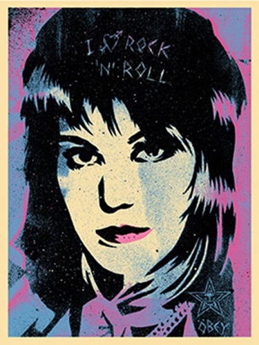 Joan Jett Pop  by Shepard Fairey