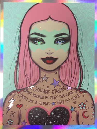 You Are Strong (Rainbow Foil Variant) by Tara McPherson